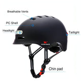 Capacete de Ciclismo com Luz Traseira para Bicicleta